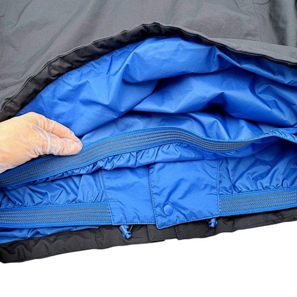 The North Face HyVent Terrain Vista 3L Pro Rain Jacket Men's Medium Black Blue - Picture 16 of 16